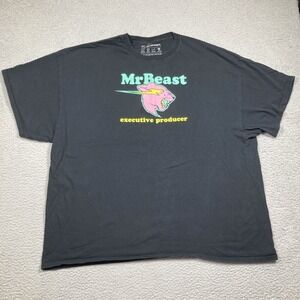 Mr Beast Executive Producer T Shirt Adult 3X Black Short Sleeve Youtube